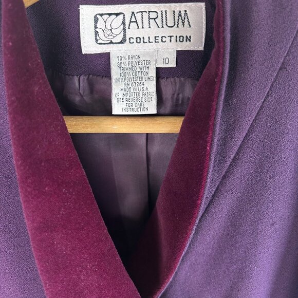 Vintage 90s Atrium Collection Plum Jacket - Picture 7 of 7